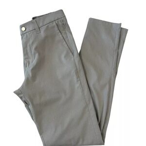 Lululemon Commission Pants Ventlight Mesh Sz 28 / 32.25" Inseam Light Gray